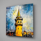 Galata Tower Glass Wall Art