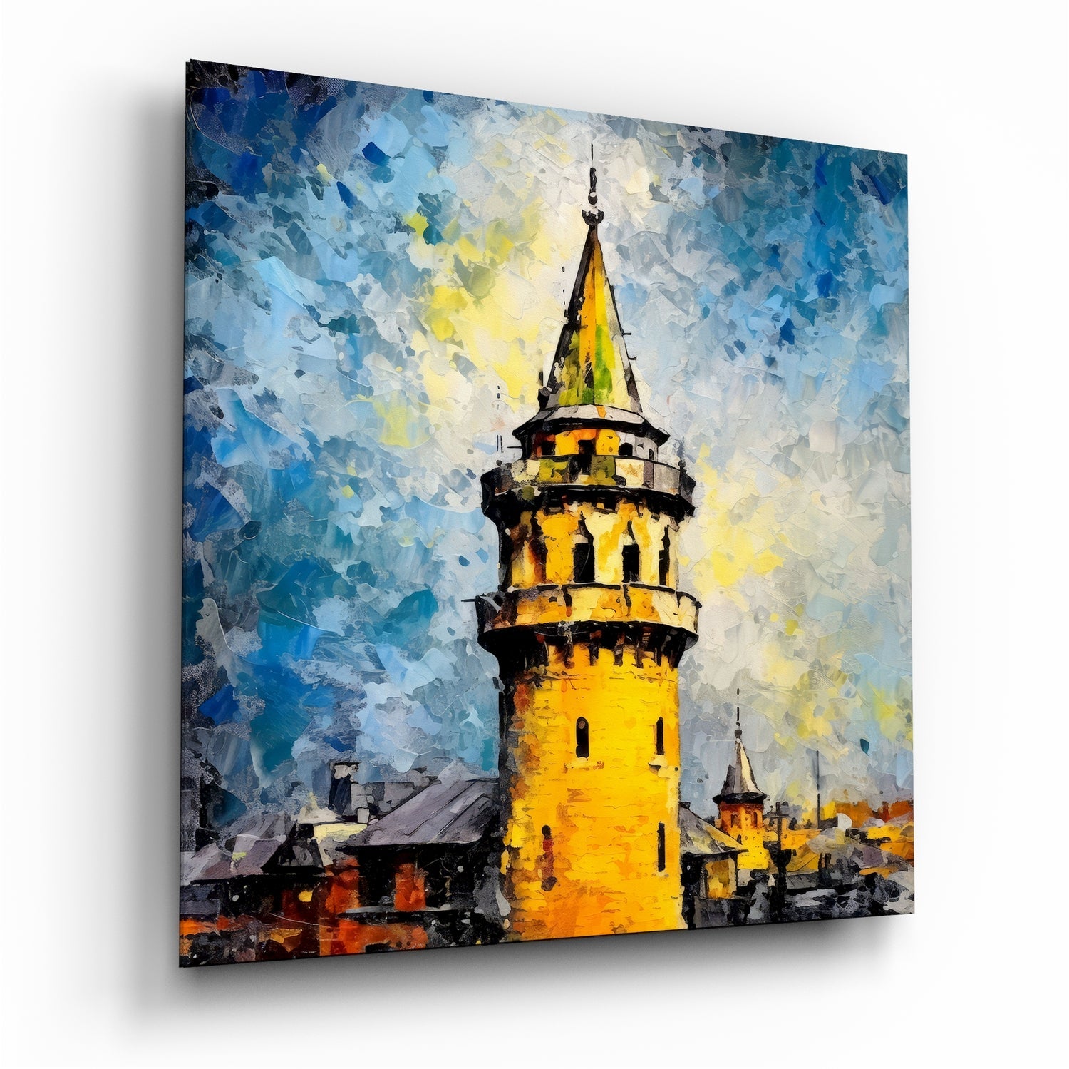 Galata Tower Glass Wall Art