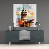 Galata Tower Glass Wall Art