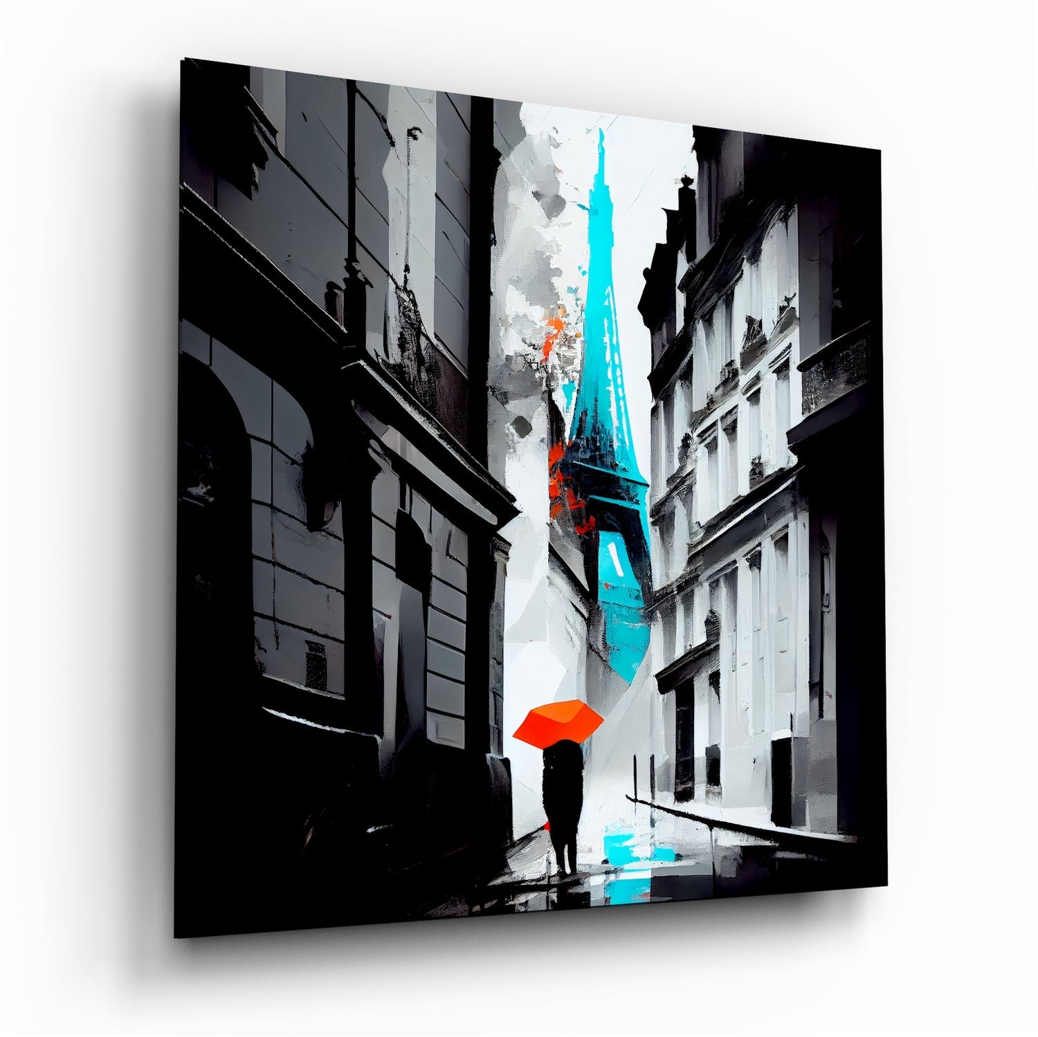 Eiffel Glass Wall Art