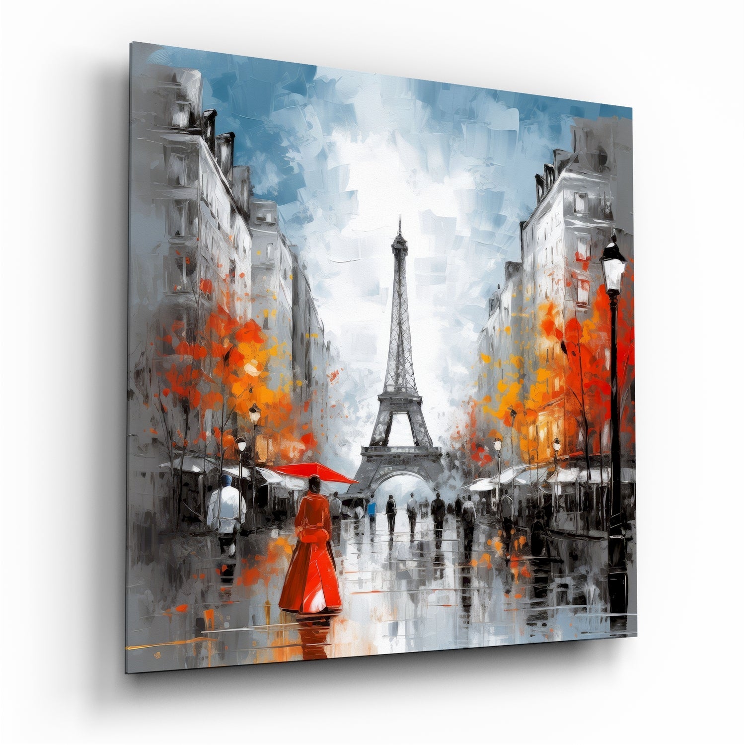 Eiffel Glass Wall Art