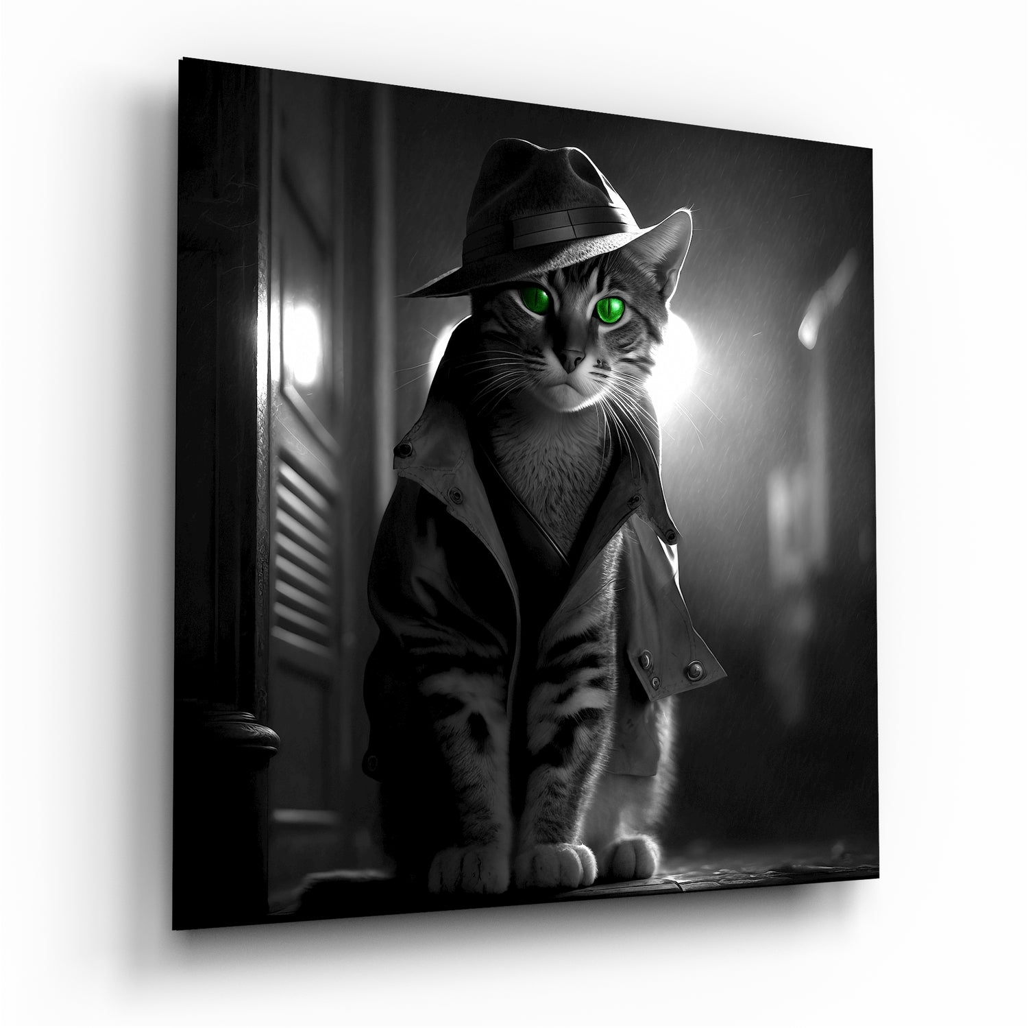 Catspector Glass Wall Art|| Designer's Collection