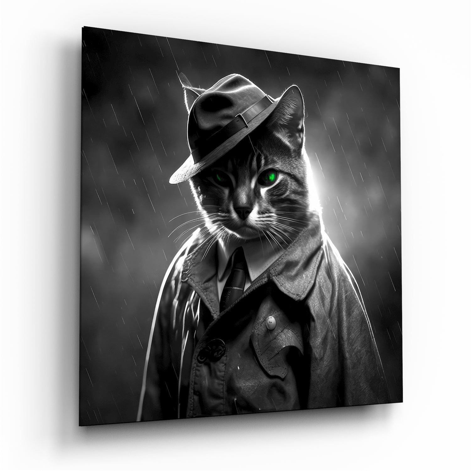 Catspector Glass Wall Art|| Designer's Collection