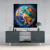 Earth Glass Wall Art|| Designer's Collection