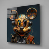 Mickey The Machine Glass Wall Art|| Designer's Collection