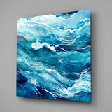 Waves Glass Wall Art|| Designer's Collection