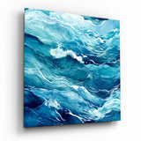 Waves Glass Wall Art|| Designer's Collection