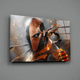 Deathstroke Glass Wall Art