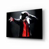 Michael Jackson Glass Wall Art