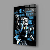 Luke Kuechly Glass Wall Art