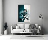 Jalen Hurts Glass Wall Art