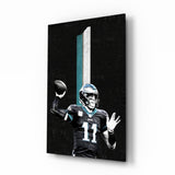 Carson Wentz Glass Wall Art