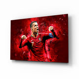 Christiano Ronaldo Glass Wall Art