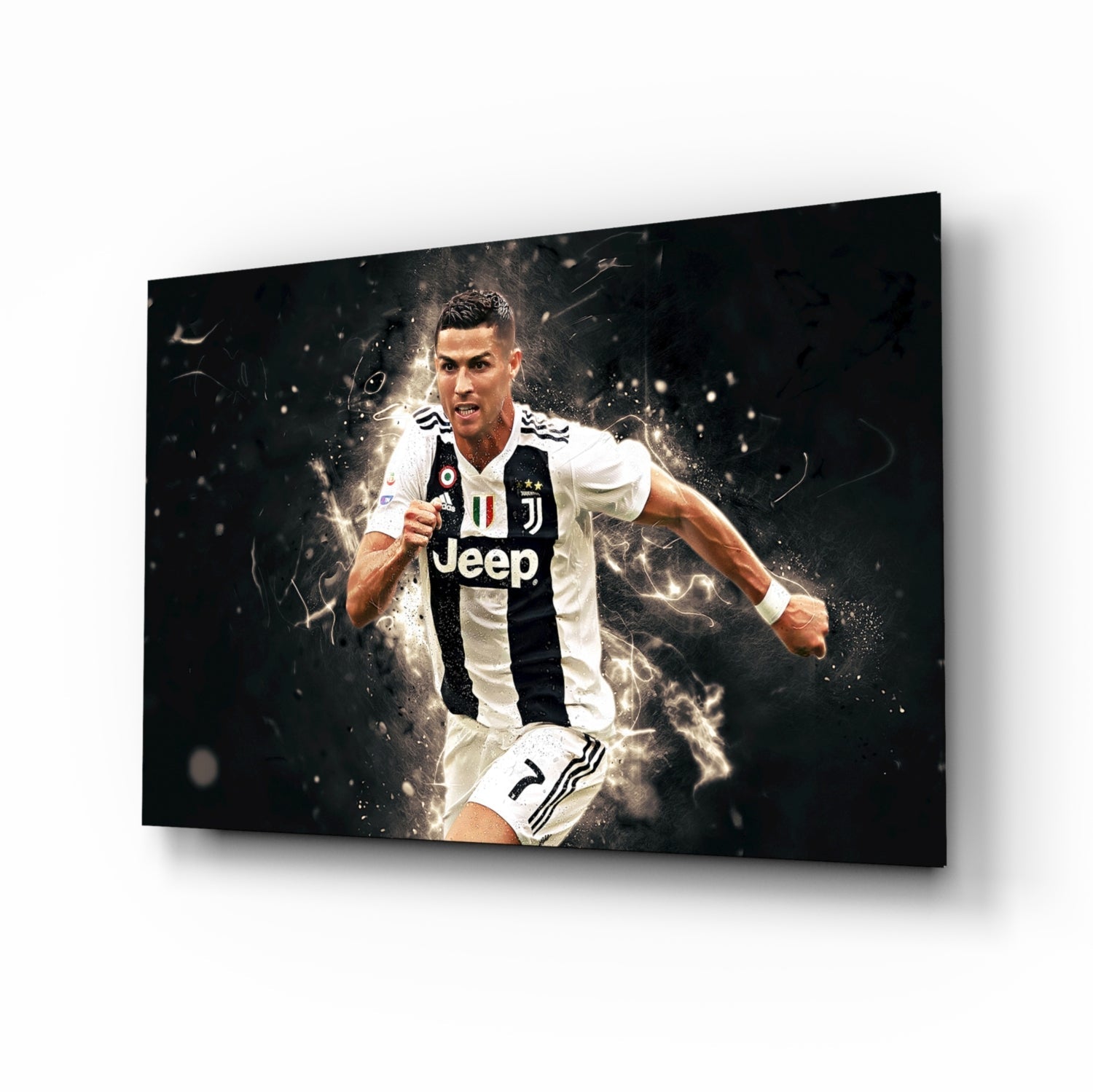 Christiano Ronaldo Glass Wall Art