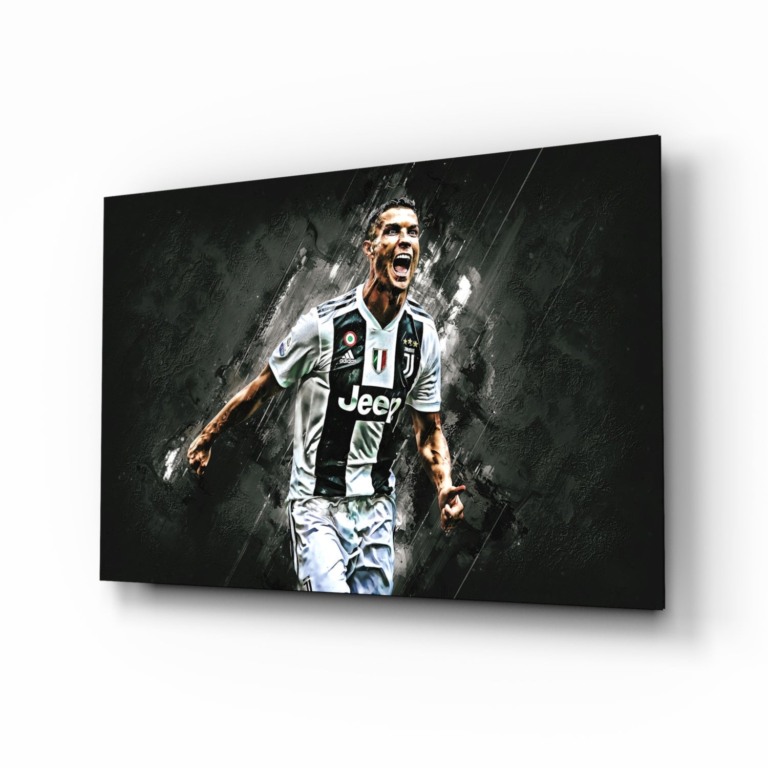 Christiano Ronaldo Glass Wall Art