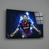 Messi Glass Wall Art