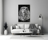 Lion Glass Wall Art