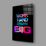 Dream Big Glass Wall Art