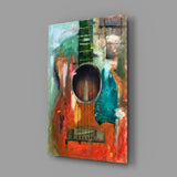 Guitar Glass Wall Art