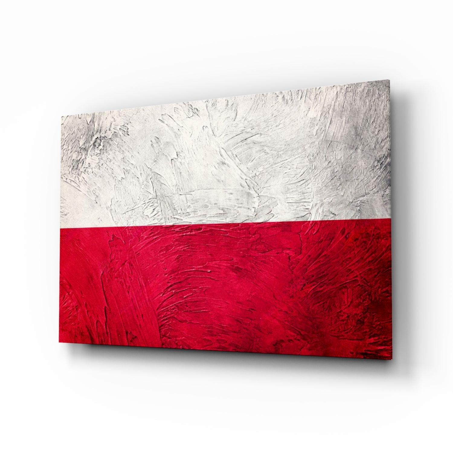 Flag of Poland Glass Wall Art