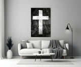 Cross Glass Wall Art