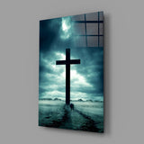 Cross Glass Wall Art