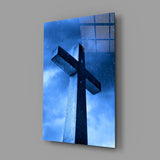 Cross Glass Wall Art