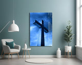 Cross Glass Wall Art