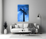 Cross Glass Wall Art