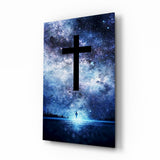 Cross Glass Wall Art