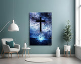 Cross Glass Wall Art