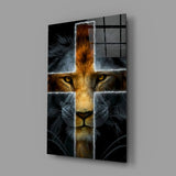 Lion Glass Wall Art