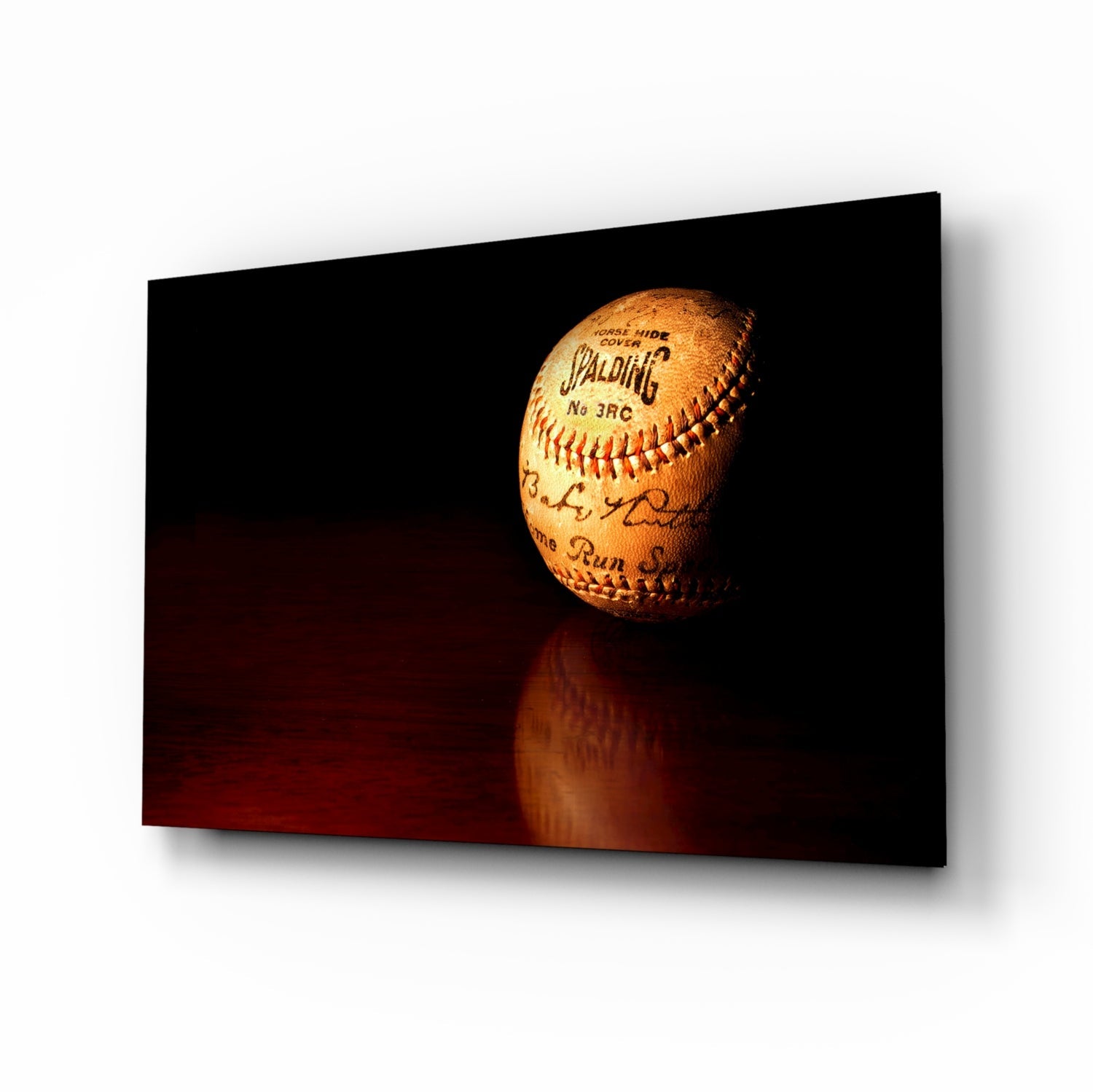 Baseball Glass Wall Art