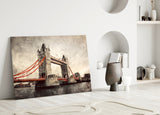 Tower Bridge Glass Wall Art