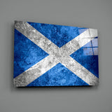 Flag of Scotland Glass Wall Art