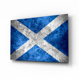 Flag of Scotland Glass Wall Art