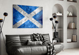 Flag of Scotland Glass Wall Art