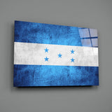 Flag of Honduras Glass Wall Art