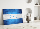 Flag of Honduras Glass Wall Art