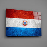 Flag of Paraguay Glass Wall Art