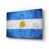 Flag of Argentina Glass Wall Art