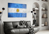 Flag of Argentina Glass Wall Art