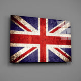 Flag of United Kingdom Glass Wall Art