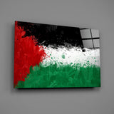 Flag of Palestina Glass Wall Art