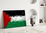 Flag of Palestina Glass Wall Art