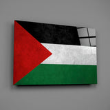 Flag of Palestina Glass Wall Art