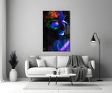 Neon Make Up Glass Wall Art