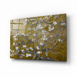 White Flowers Glass Wall Art | insigneart.co.uk