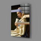 Girl with a Pearl Earring Glass Wall Art | insigneart.co.uk