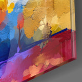 Abstract Trees Glass Wall Art | insigneart.co.uk
